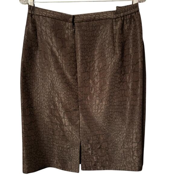 Leslie Fay Chocolate Brown Skirt Suit Set 2-Piece Plus Size Classic - Picture 5 of 7